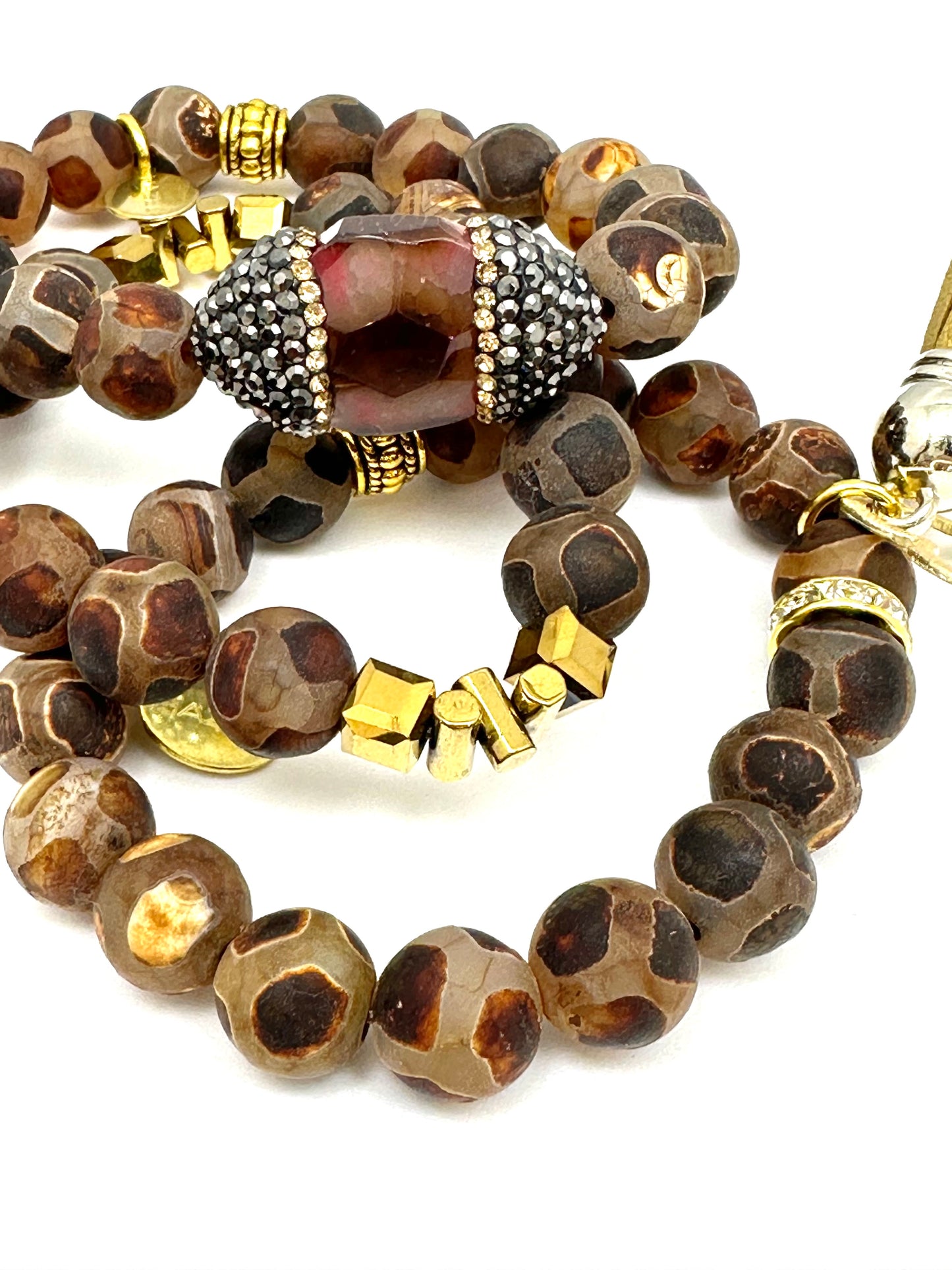 Brown Tibetan Agate Bracelet