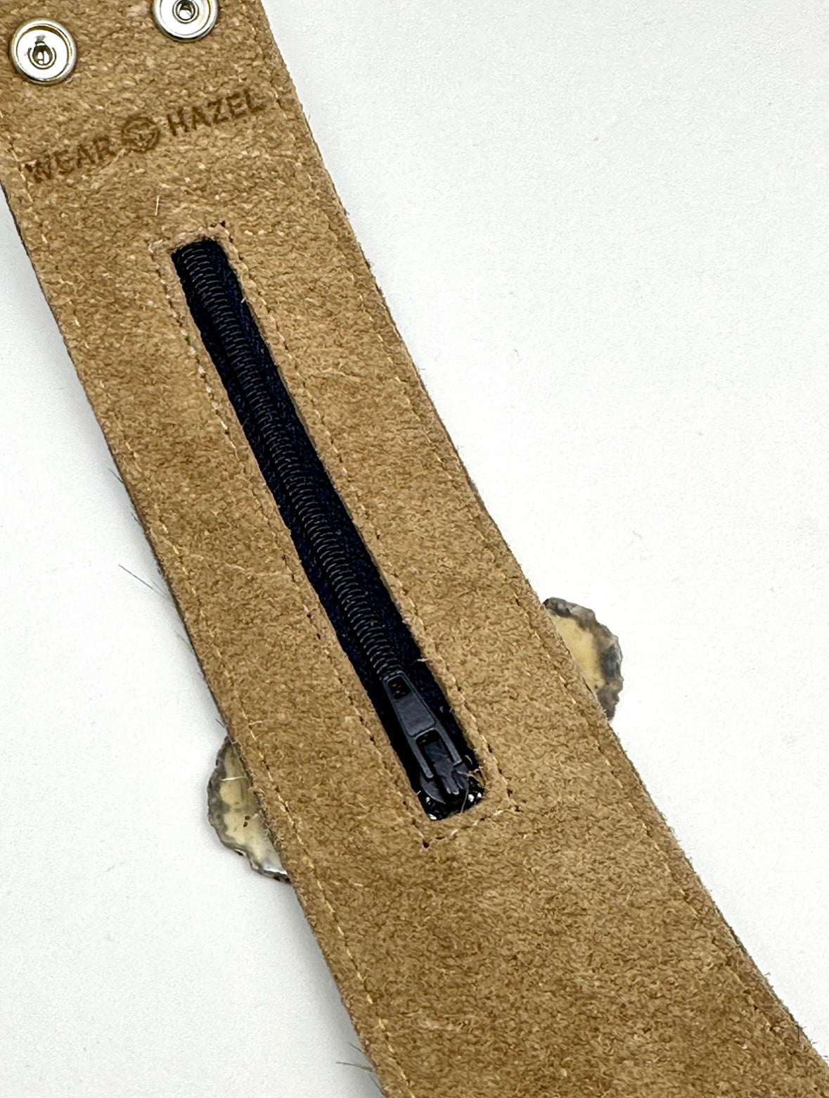 Leather Cuff with Brown Agate