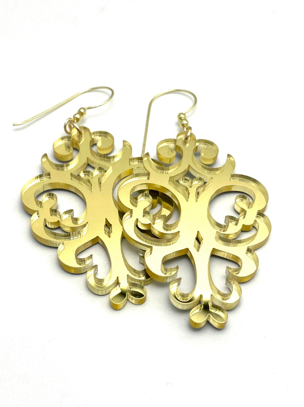 The “Hazel” in Gold Mirrored Earring