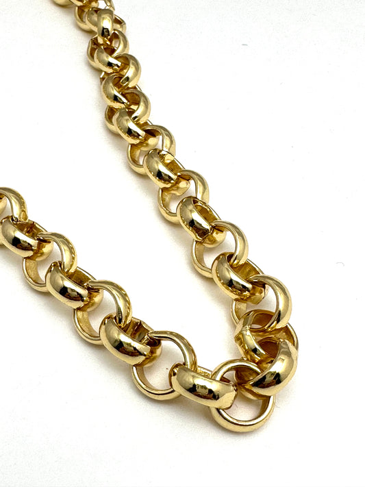 Gold Rolo Chain Necklace